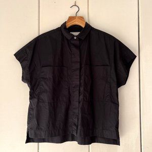 Everlane The Short-Sleeve Box Shirt - Black (S)